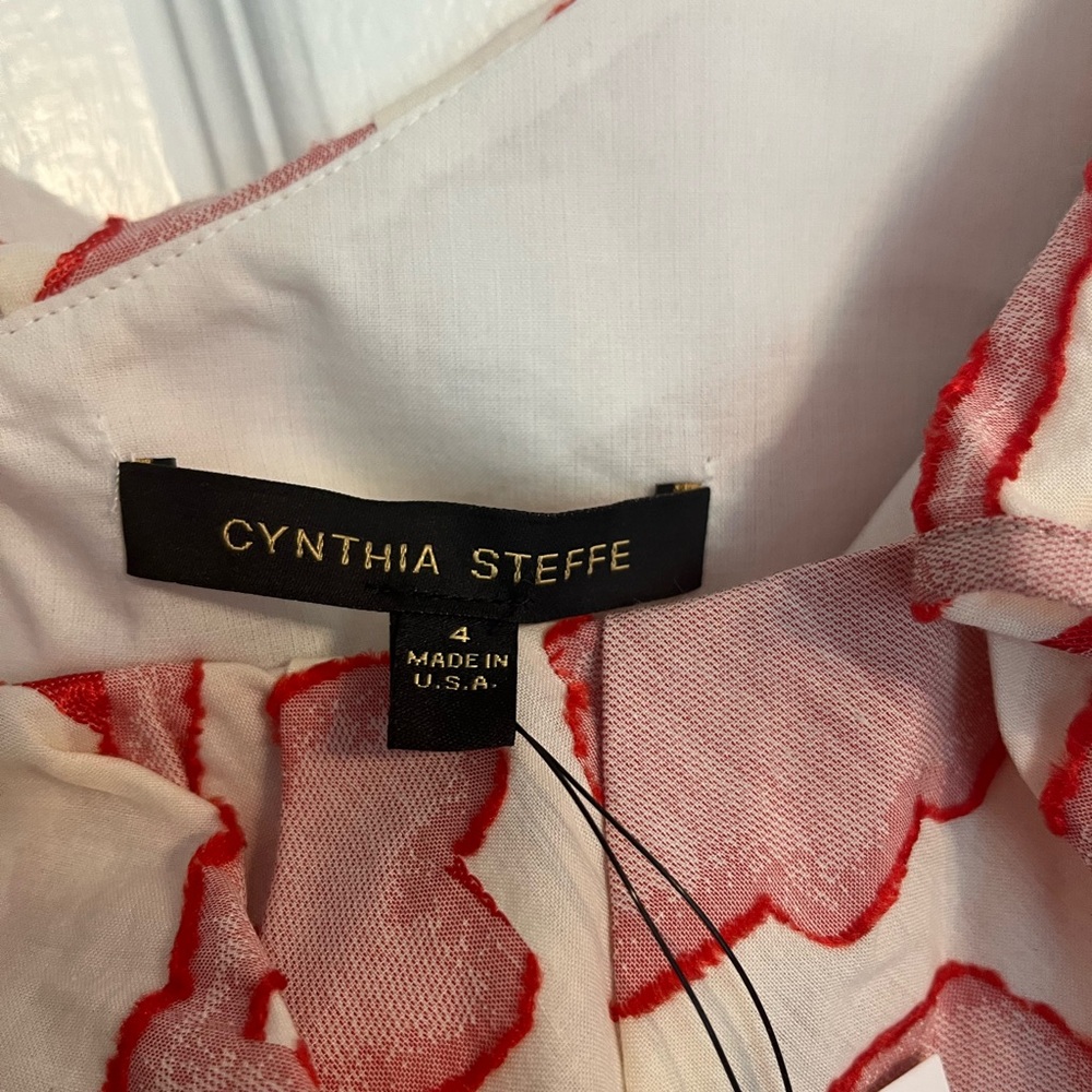NWT Cynthia Steffe Floral Ruffle Dress - Picture 4 of 7